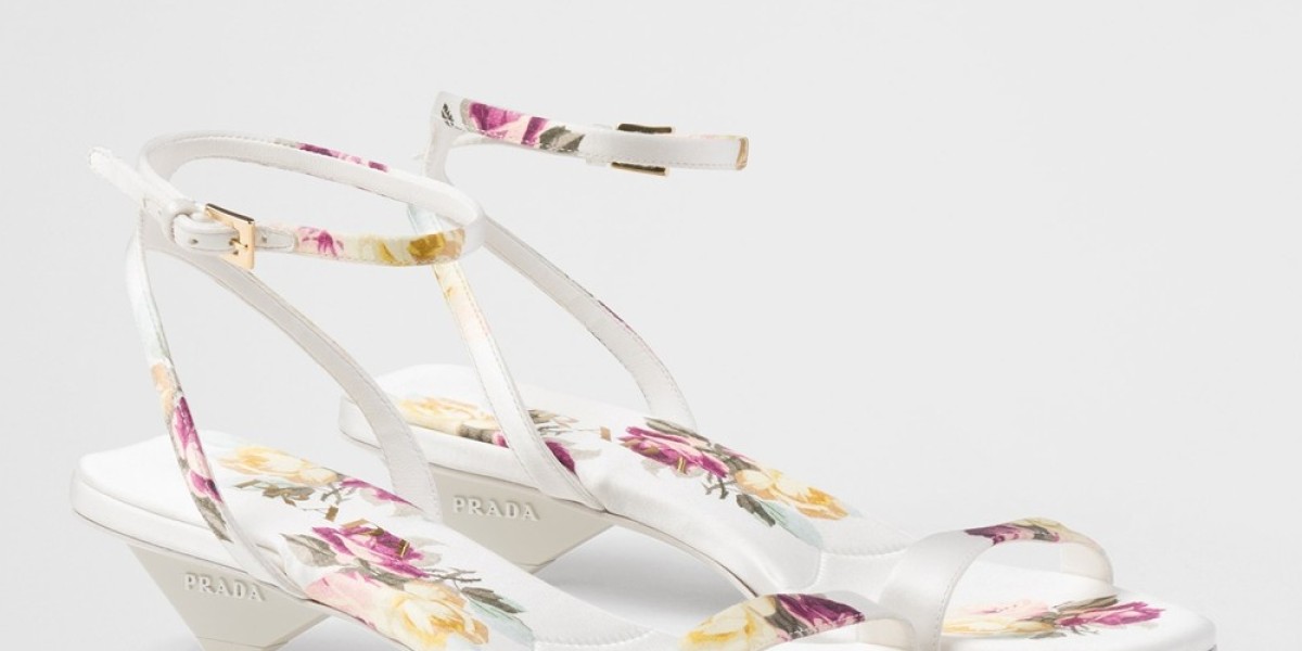 neck to toe Prada Shoes Store ribbons of gunmetal fringe