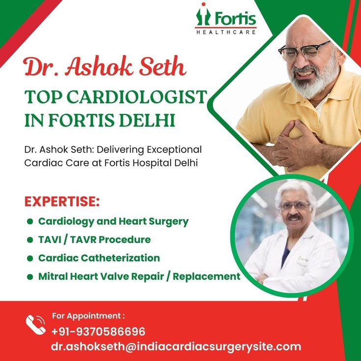 Dr. Ashok Seth: Delivering Exceptional Cardiac Care at Fortis Hospital Delhi - 101 Press Release