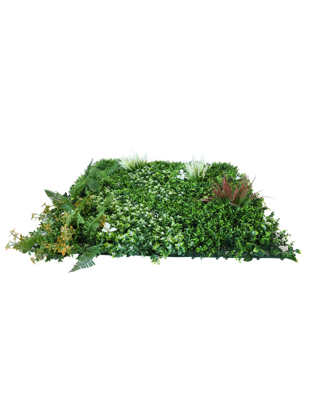 Versatile Artificial Meadow Green Living Wall Panel 100cm x 100cm - Netting Store