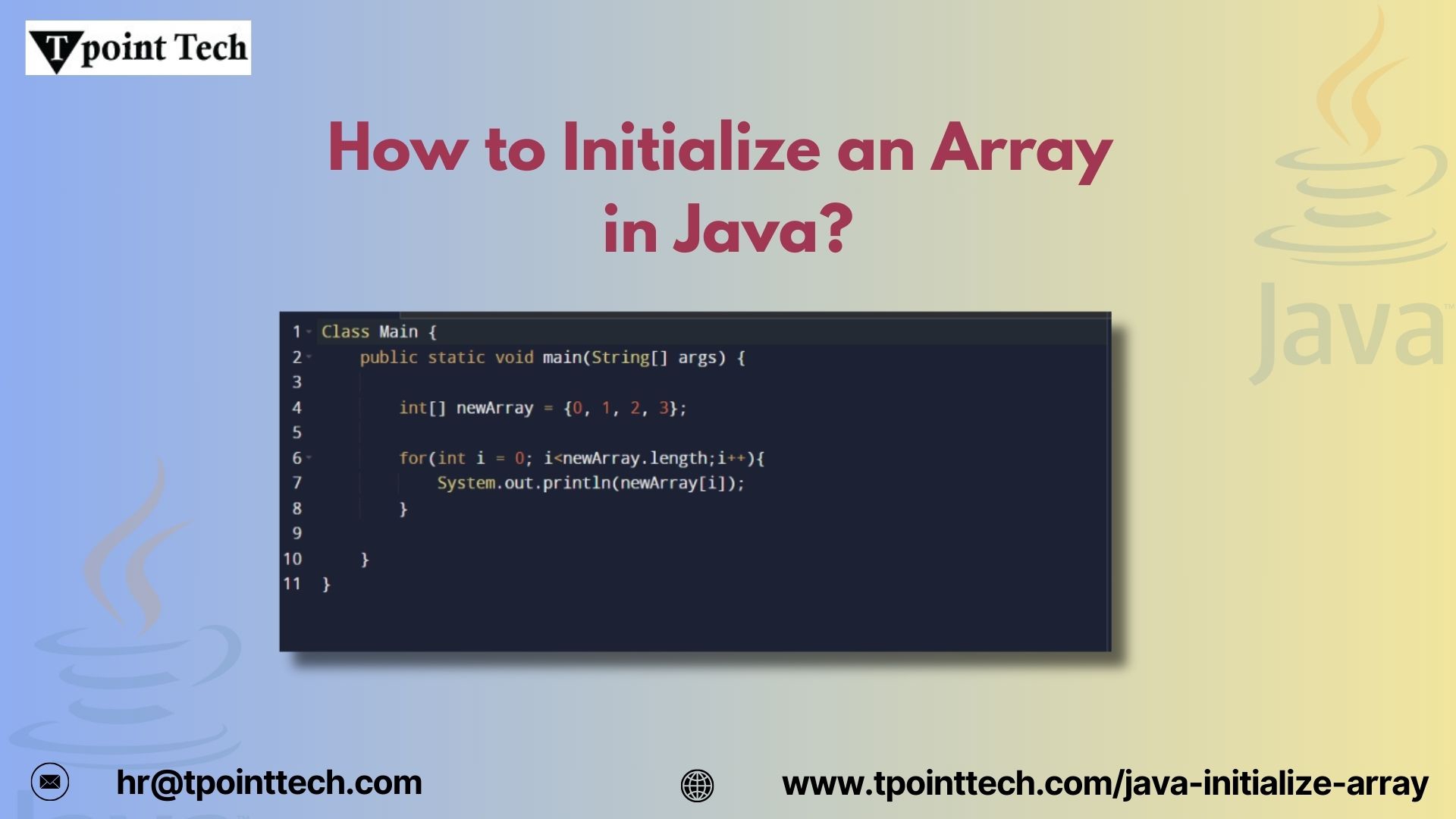 Common Mistakes When Initializing Arrays in Java and How to Avoid Them | tpointtech1's Ownd