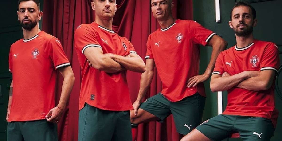 Het nieuwe Voetbalshirt Portugal 2025/26 Rood Thuis Shirt te Koop