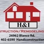 H & I CONSTRUCTION INC & REMODELING INC
